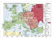 Wandkarte Geschichte Europas 1945 - 1970, 160 x 120 cm, 
